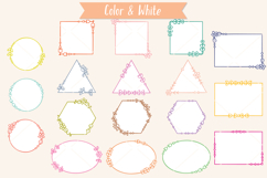 Colored Geometric Frames | Decorative Border | Floral Wreath Product Image 7
