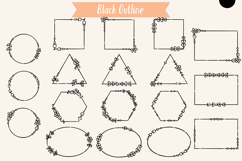 Geometric Frames | Decorative Border | Floral Wreath Product Image 5
