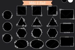 White Geometric Frames | Decorative Border | Floral Wreath Product Image 7