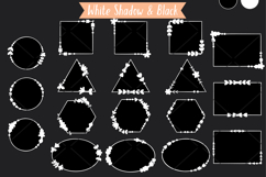 White Geometric Frames | Decorative Border | Floral Wreath Product Image 8