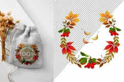 Frames and wreaths of autumn leaves Product Image 3