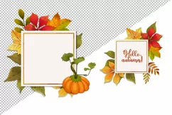 Frames and wreaths of autumn leaves Product Image 4