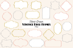 Glitter Vintage Deco Frames |Decorative Border | Retro Label Product Image 1