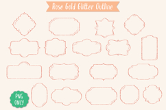 Glitter Vintage Deco Frames |Decorative Border | Retro Label Product Image 5