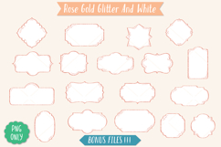 Glitter Vintage Deco Frames |Decorative Border | Retro Label Product Image 3