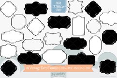 Vintage Frames Deco |Decorative Border | Retro Labels Product Image 1