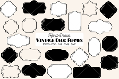 Vintage Frames Deco |Decorative Border | Retro Labels Product Image 1