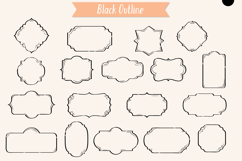 Vintage Frames Deco |Decorative Border | Retro Labels Product Image 2