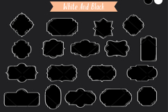 Vintage Frames Deco White |Decorative Border | Retro Labels Product Image 4