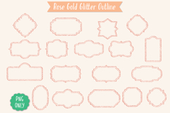 Glitter Vintage Dots Frames |Decorative Border | Retro Label Product Image 3