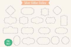 Glitter Vintage Dots Frames |Decorative Border | Retro Label Product Image 4