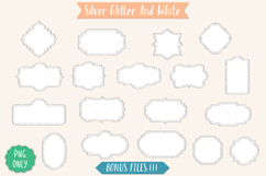 Glitter Vintage Dots Frames |Decorative Border | Retro Label Product Image 7