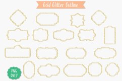 Glitter Vintage Double Frames |Decorative Border | Labelsdou Product Image 2