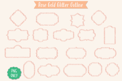 Glitter Vintage Double Frames |Decorative Border | Labelsdou Product Image 3