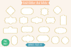 Glitter Vintage Double Frames |Decorative Border | Labelsdou Product Image 5