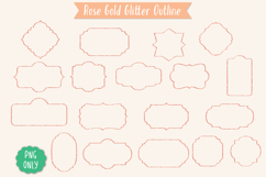 Glitter Vintage Frames |Decorative Border | Retro Label Product Image 3