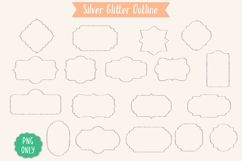 Glitter Vintage Frames |Decorative Border | Retro Label Product Image 7