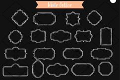 Vintage Frames Dots White |Decorative Border | Retro Labels Product Image 3