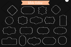 Vintage Frames White | Decorative Border | Retro Labels Product Image 5