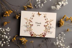 Autumn Wildflowers Clipart Alphabet &amp; Patterns Product Image 21