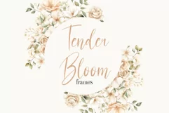 Watercolor Tender Flowers Clipart - Watercolor Floral Product Image 1