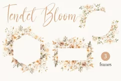 Watercolor Tender Flowers Clipart - Watercolor Floral Product Image 2