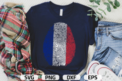 France SVG | France Flag Fingerprint | SVG PNG DXF EPS Product Image 1