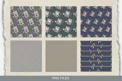 France Retro Postage Seamless Pattern Paper Pack Product Image 1