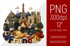 France Travel Landmark Illustration