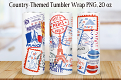 Country Travel Tumbler Wrap 20oz|Sublimation PNG. Product Image 1