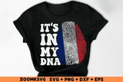 It's in my DNA France Flag Fingerprint Sublimation PNG, SVG Product Image 2