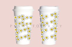 frangipani starbucks 16oz hot cup wrap svg presized template for tumbler grande suitable for cricut and silhouette