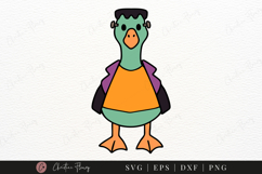 Frankenstein Goose SVG | Halloween Spooky Goose PNG Product Image 1