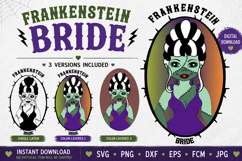 Bride of frankenstein, halloween cut file Product Image 2