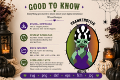 Bride of frankenstein, halloween cut file Product Image 6