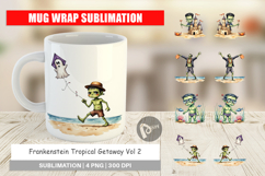 Mug Wrap Tropical Frankenstein Product Image 1