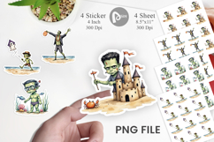 Tropical Frankenstein Sticker Product Image 1