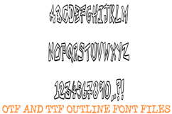 Frantic Urban Lettering Font Cartoon Graffiti ABC OTF Type Product Image 2