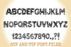 Frayed Threadbare Fabric Alphabet Lettering ABC Text Font Product Image 2