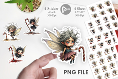 Frazzled Sugar Plum Fairy Sticker Product Image 1