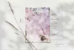 Pretty Watercolor Roses '' 72 Jpg / Png Overlays '' Product Image 11