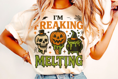 I&#039;m Freaking Melting PNG, Halloween PNG, Pumpkin PNG, Spooky Product Image 2
