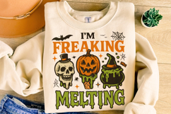 I&#039;m Freaking Melting PNG, Halloween PNG, Pumpkin PNG, Spooky Product Image 4