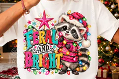 Freaks and Bright Christmas Raccoon PNG Product Image 3