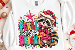 Freaks and Bright Christmas Raccoon PNG Product Image 4