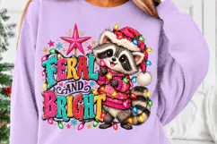Freaks and Bright Christmas Raccoon PNG Product Image 5