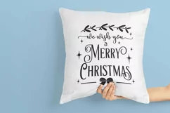 Christmas sign svg We wish you a Merry Christmas ornament Product Image 2
