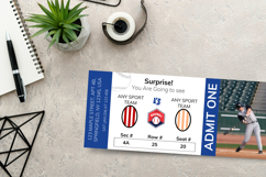 Baseball Ticket Canva Editable Template Product Image 2