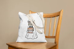 Cute Line Art Doodle Ghost BUNDLE | Halloween PNG SVG EPS Product Image 2