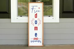 Free Dome And Fireworks SVG, 4th Of July Porch Sign SVG Product Image 3
